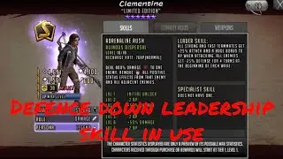 Defence Down Leadership skill combination and effectiveness - The Walking Dead: Road To Survival TWD