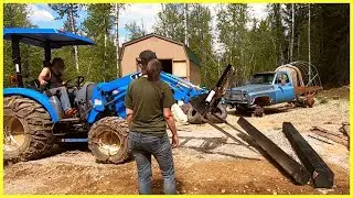 How We are Installing a SOLID Base for Our Frontier Portable Sawmill