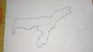 How to draw Assam map.