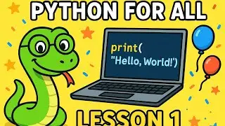 Python for All: Lesson 1 — Install & Run Your First Program!