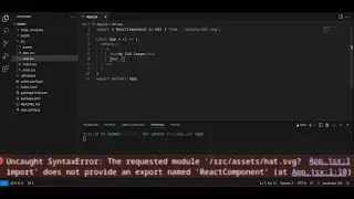 How to fix error while using SVG in React with Vite (uncaught syntax error)