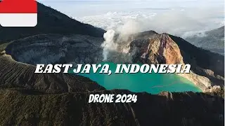East Java, Indonesia || Drone 4K 2024 || Calm & Ambient background music
