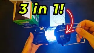 DIBMS Solar Camping Lantern, Collapsible LED Solar USB Rechargeable Lantern Flashlight REVIEW