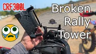 I broke my One Adventure rally tower - CRF300L 😭