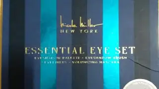 Nicole Miller /New York/Essential Eye  set/nicole miller eyeshadow palette,brush, eyeliner, mascara