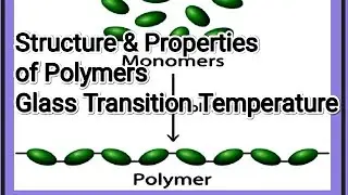 Lec-8| Structure & Properties of Polymers| Glass Transition Temperature| BSc, Msc