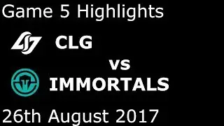CLG vs IMT Game 5 Highlights NALCS PLAYOFFS SEMIFINAL #1