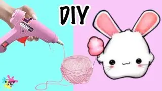 MANUALIDADES FÁCILES CON POMPONES DE LANA ♥ PELUCHE KAWAII DIY - MANUALIDADES PARA HACER EN CASA