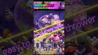 Coc fan idea new meta thrower attack easy to legend master #clashofclans