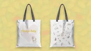 Orange Baby Journal &mdash; Now Also a Cute Tote Bag!
