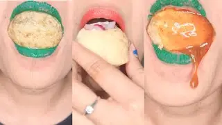 Gol Gappe Spicy Pani Puri Eating With Curd And Red Imli Sauce Asmr Eating Mukbang Satisfying Video
