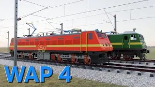 WAP 4 Locomotive | Realistic Train Animation @SagaTheTrackStory  | #wap4