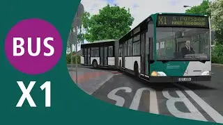 OMSI 2 - Bus Linie X1 - Map Berlin BRT - Mercedes-Benz O530 G - mit Ansagen - unkommentiert