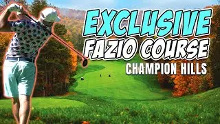 5 MAN SCRAMBLE vs EXCLUSIVE FAZIO COURSE | Champion Hills Course Vlog