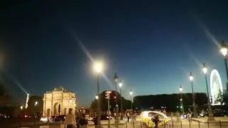 Louvre museum night view