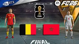 FC 26 - Belgium vs Morocco Ft. Lukaku, Diaz | FIFA World Cup Final Full Match | PC&trade; [4K60]