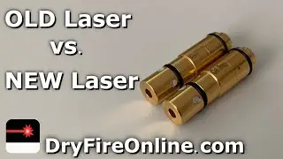Laser dry fire: The difference in laser brightness with OLD and NEW batteries