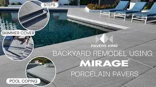 Pavers King - Backyard Remodel using Mirage porcelain pavers (project walkthrough)