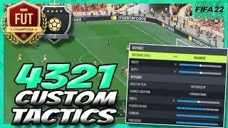 FIFA 22 | TOP 200 IN THE WORLD 4321 20 0 PRO CUSTOM TACTICS FIFA ULTIMATE TEAM   HOW TO USE 4321
