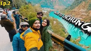 Gangtok to Lachung in January 2022 | North sikkim tour vlog | 7 sister waterfall, Chumthang Dam