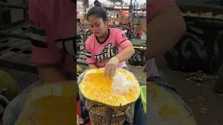 Amazing Giant Fruit!! The Best Jackfruit Cutting Skills - Thai Street Food.