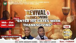 REVIVAL AND THANKSGIVING DAY ONE || REV. HOPE ANDAKPO DANIEL