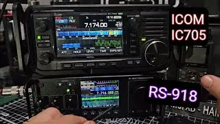 ICOM IC-705  & RS- 918 Transceiver