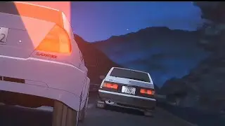 [INITIAL D] AE86 VS EVO VI with DANCING