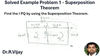 Solved Example Problem 1 - Superposition Theorem #bee