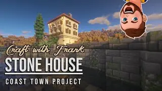 Minecraft stone house - Coast Town Project | How to build Timelapse