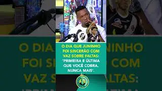 Juninho N&Atilde;O DEIXAVA Rafael Vaz bater falta no Vasco! Olha s&oacute; essa resenha, f&atilde; de esportes  😂 #shorts