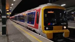 British Rail Class 465 #465908 w/ heritage livery leaving London Bridge 