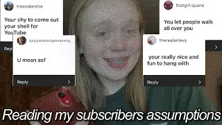 READING MY SUBSCRIBERS ASSUMPTIONS ABOUT ME..|leslie louann|
