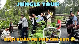 TIRIYA WATER FALL 😍 BASTAR ||DANGER FOREST KE BICH ROAD ME PEDH GIR GYA😫||