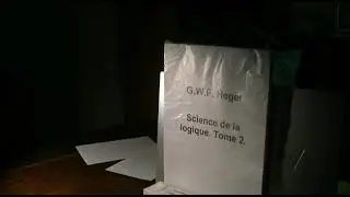 G. W. F. Hegel: Science de la logique Tome 2 La logique objective (fin), la logique subjective 60/79