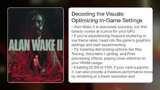 Alan Wake 2 Complete Troubleshooting Guide
