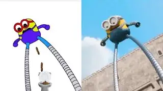 MINIONS Clips - Giant Minion | drawing meme video| art funny 🤣🤣🤣🤣🤣🤣🤣🤣