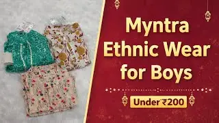 Myntra లో కూడా తక్కువ Price ki Kids/Boys Traditional Outfits. Under 200/- Must Buy|Cotton Material 