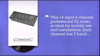 Citronic CDM84 USB Rack Mixer - DJkit.com