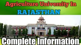 Agriculture University in Rajasthan 2020 JET ICAR Agiculture