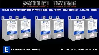 3-Phase Delta Buck/Boost Step-Up Transformer - 208V Primary - 220V Secondary - 29.17 Amps - 50/60Hz