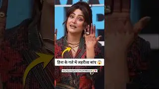 Hina Khan has a poisonous snake around her neck #hinakhan Gavya Official