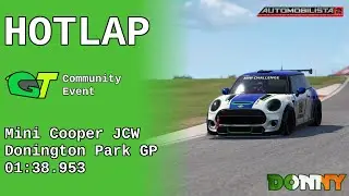 Hotlap | MoonieGT Discord | AMS2 | Mini Cooper JCW | Donington Park GP | 01:38.953