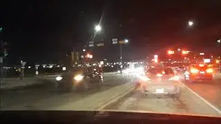 Dodongku Canbeaver Tv:  Driving during the night..lights all over Calgary downtown..
