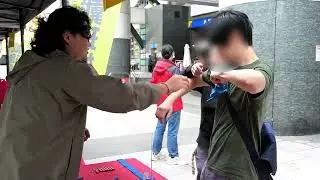 板橋民防團街頭教學 止血帶實戰演練