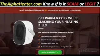 Alpha Heater Reviews ! TheAlphaHeater.com Know if is it SCAM or LEGIT ? best space heater