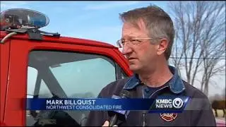 Firefighters train for grass fires with increased fire risk