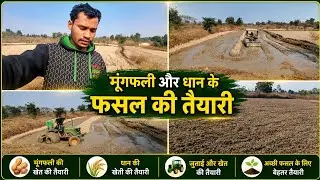 दोहरी फसल के लिए खेतों की जुताई 💥 || धान, और मूँगफली की खेती कैसे करें || Desi Farmer