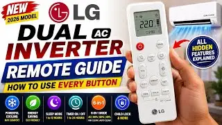 How to Use LG Air Conditioner Remote Control | Complete Functions Explained (2026)