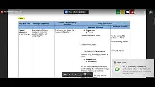 G10 Math Fourth Quarter Proposed Learning Plan